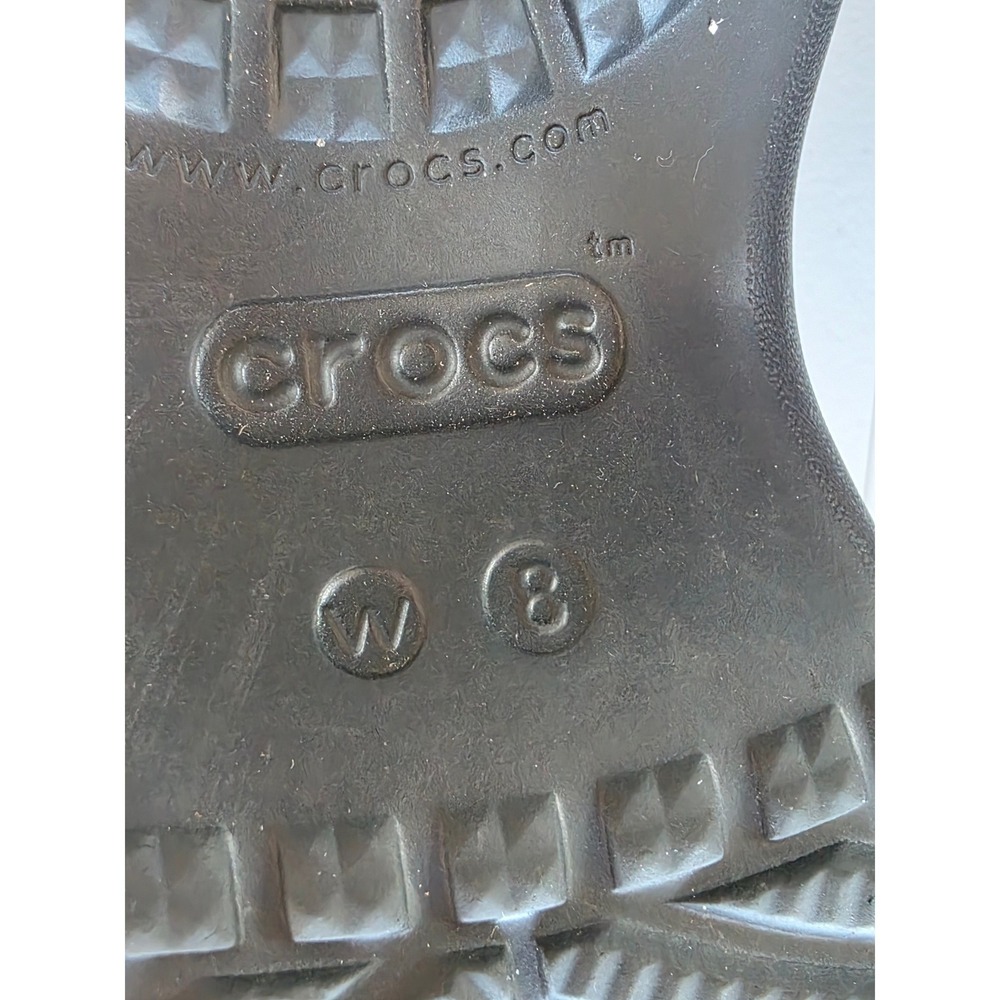 Crocs Bae Platform Glitter Clogs Women's Size 8 with Charms Pride Chunky Vibrant - Picture 7 of 11